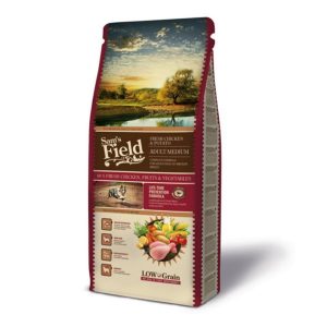 SAM'S FIELD ADULT MEDIUM СО 60% ПИЛЕШКО МЕСО, БЕЗ ПЧЕНИЧЕН ГЛУТЕН
