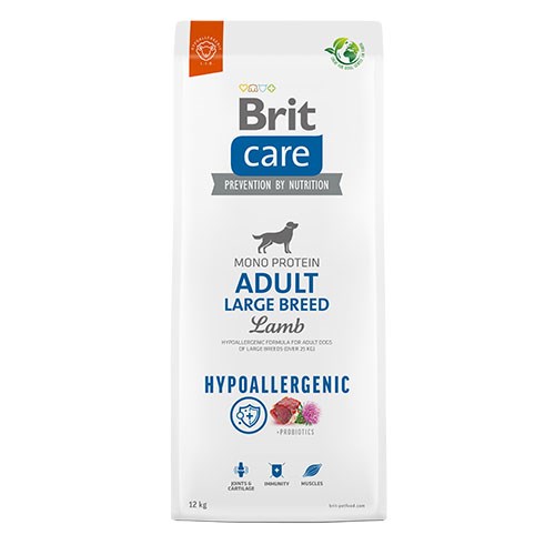 BRIT CARE ADULT LARGE BREED LAMB MONOPROTEIN HIPOALERGENIC (ЈАГНЕШКО, БЕЗ ГЛУТЕН)