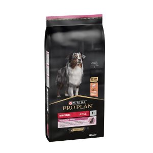 PURINA® PRO PLAN® DOG MEDIUM ADULT SENSITIVE SKIN СО OPTIDERMA® - БОГАТА СО ЛОСОС