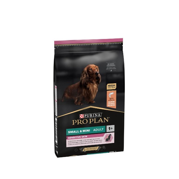 PURINA® PRO PLAN® SMALL & MINI ADULT SENSITIVE SKIN - БОГАТА СО ЛОСОС